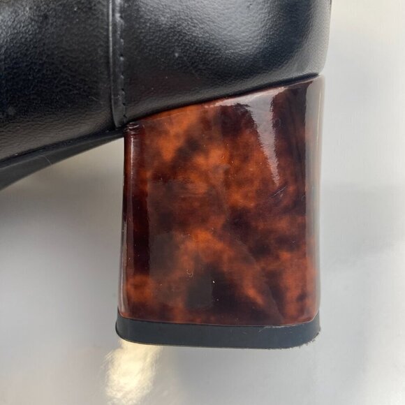 Geox Respira Mary Jane Block Heels Italian Patent Adjustable Strap Black 36 NWOT - Picture 7 of 14